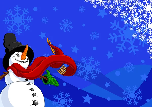 Kardan adamla Noel arkaplanı