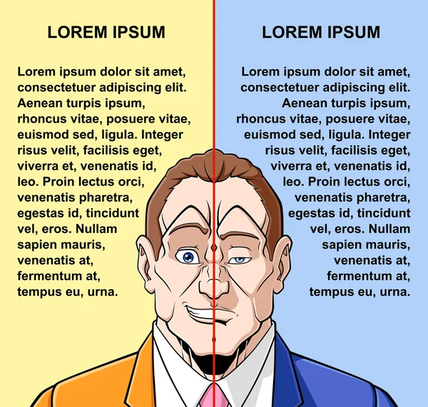 Fericit sau trist ? — Vector de stoc