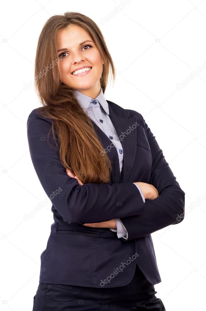 happy business girl