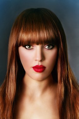 güzel bir kız sanat portre