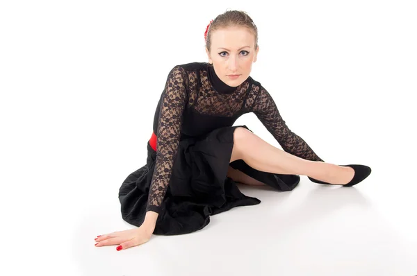 Beautiful girl in a dress — Stock Photo, Image