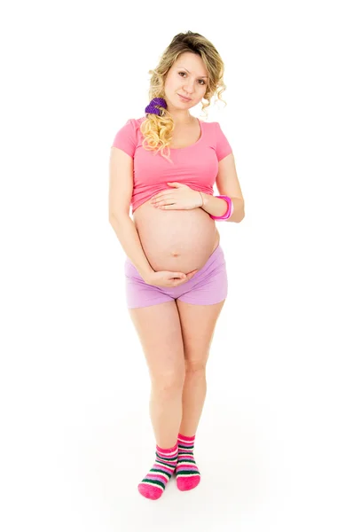Piękne młode dziewczyny w ciąży — Zdjęcie stockowe