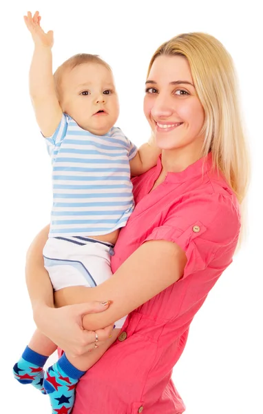 The mother hugs her child — Stock Photo, Image