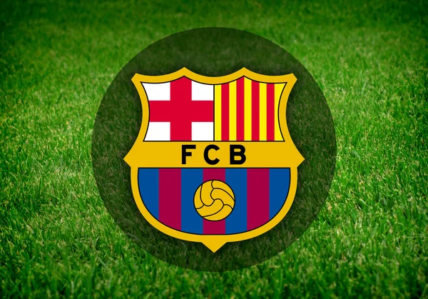 The emblem of the club Barcelona — Stock Photo, Image