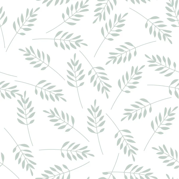 Feuilles motif sans couture — Image vectorielle