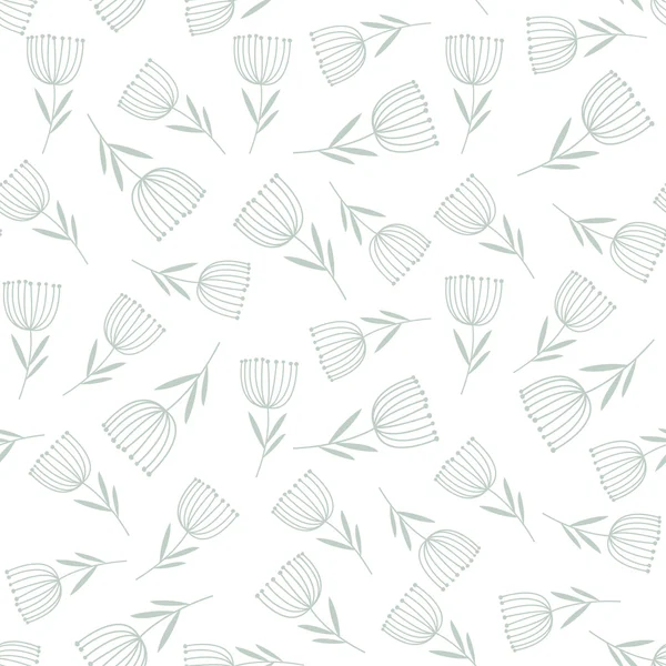 Motif floral sans couture — Image vectorielle