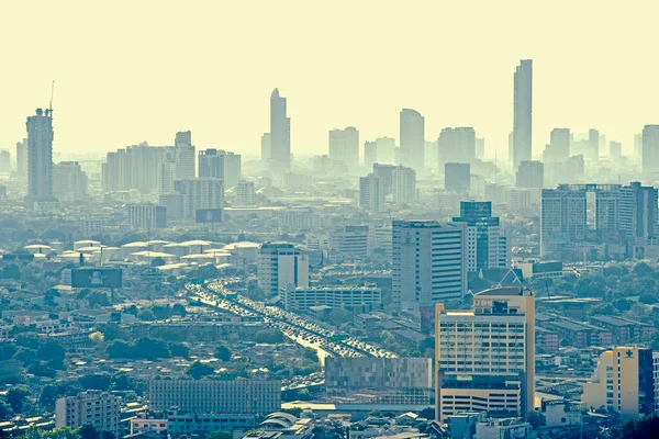 Bangkok Thailand March 2019 Bird Eye View Show Beautiful Sky — Stock Photo, Image