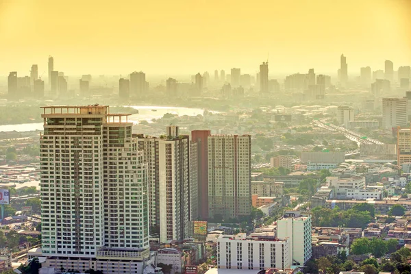 Bangkok Thailand March 2019 Bird Eye View Show Beautiful Sky — Stock Photo, Image