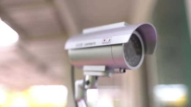 Övervakning Ljuskameror Skydd Polis Hem Säkerhet Teknik Privatliv Privat — Stockvideo