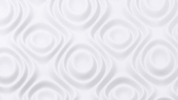 Boucle élégante 3D abstraite ondulée soie lisse. Concept Liquid Pattern. Surface de réflexion ondulée Macro. — Video