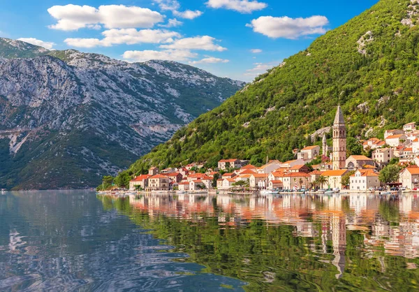 Perast Altstadt Bucht Von Kotor Montenegro — Stockfoto