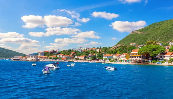 Берег Адріатичного Моря Яхт Котор Чорногорія — стокове фото