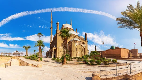 Velká Mešita Muhammada Alího Paši Káhiře Citadela Egypt — Stock fotografie