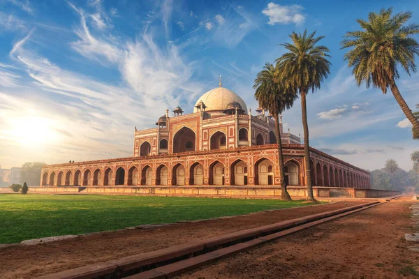 Humayuns Grav Indien Ett Berömt Unesco Objekt New Delhi — Stockfoto