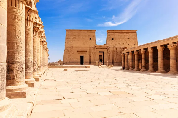 Philae Island, Isis temploma, Aswan, Egyiptom — Stock Fotó