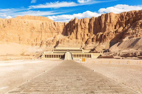 Храм Хатшепсут Знаменитое Место Луксоре Египет — стоковое фото