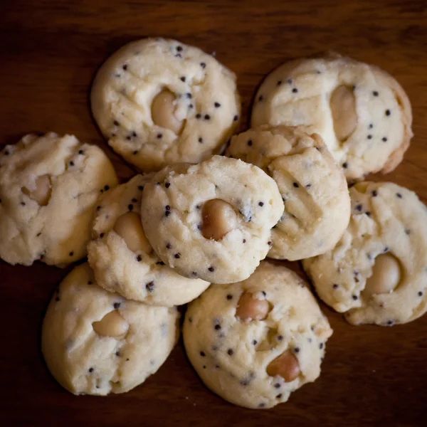 Vanilla cookie homemade vertical view — Stock Photo, Image