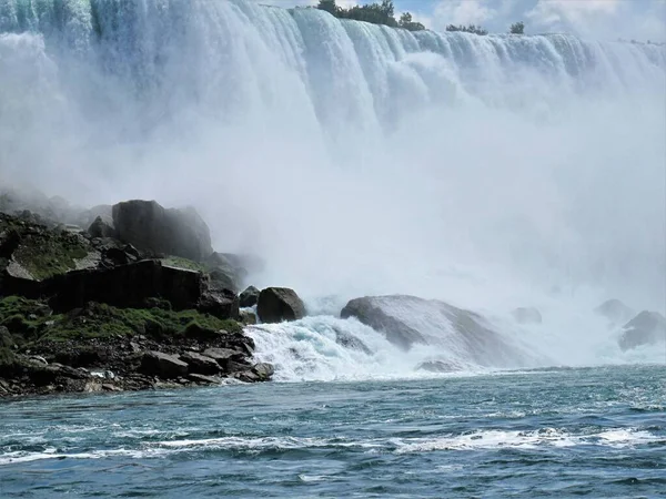 カナダのナイアガラの滝の滝の閉鎖 — ストック写真