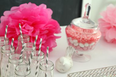 Bebek kız duş dekorasyon