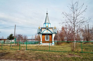 St. Daniil Achinsky Kilisesi (1784 - 1843), Yeniseysk şehrinde bulunan Iversky Manastırı 'nın kadınlar için olan bölgesidir. Krasnoyarsk Bölgesi. Rusya.