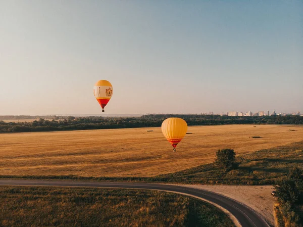 Balões Quente Ryazan Rússia Julho 2021 Balão Quente Colorido Épico — Fotografia de Stock