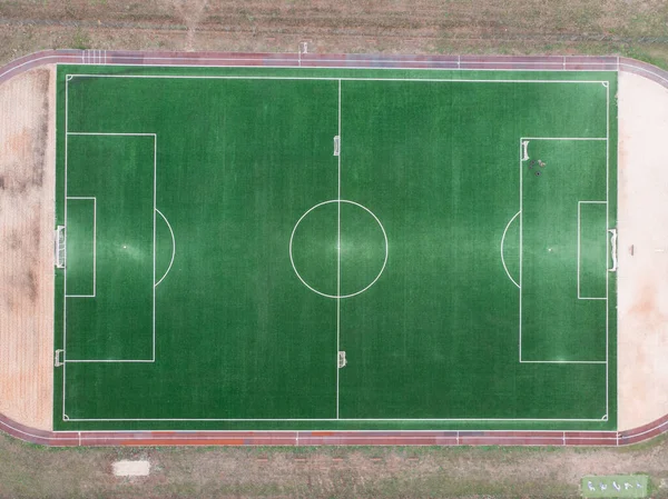 Vista Superior Campo Futebol Campo Futebol — Fotografia de Stock
