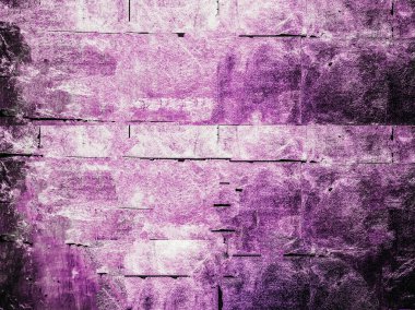 Paslı metal duvardaki kırık boyanın yakın plan ayrıntıları. Çatlamış eski metal dokusu. 