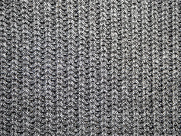 毛线针织面料的面料 背景图片壁纸毛毯或毛衣 灰色质感现代设计 — 图库照片
