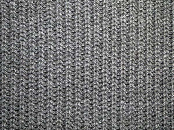毛线针织面料的面料 背景图片壁纸毛毯或毛衣 灰色质感现代设计 — 图库照片