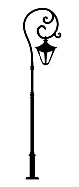 Şehir sokak fener, vektör çizim