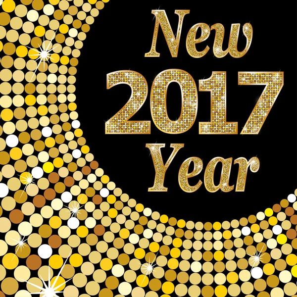 Happy New Year 2017 — Stock Vector