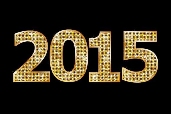 快乐的新年2015 — 图库矢量图片