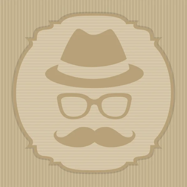 Hipster-Mann — Stockvektor