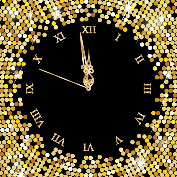 Nouvelle horloge année — Image vectorielle