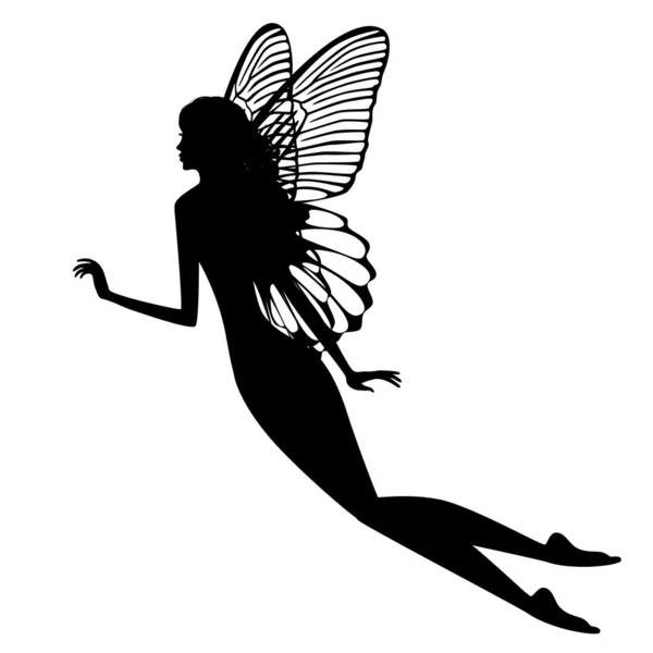 Fairy silhouette — Stock Vector