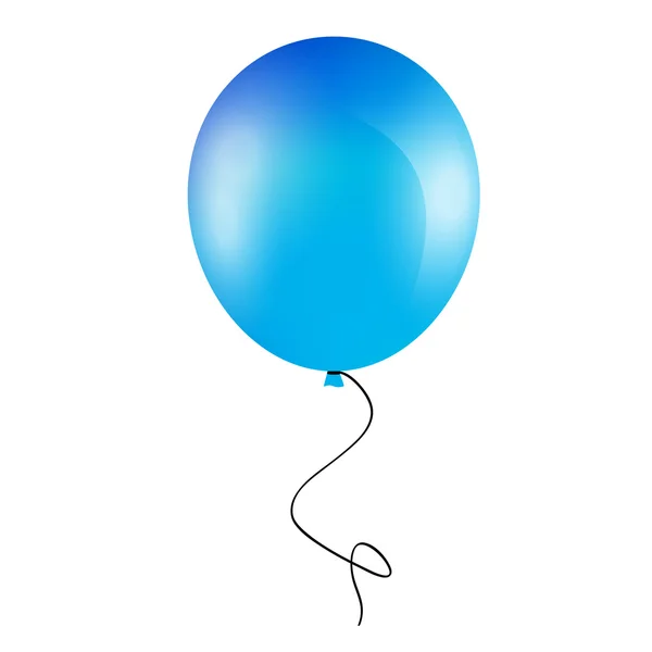 Balão azul brilhante — Vetor de Stock