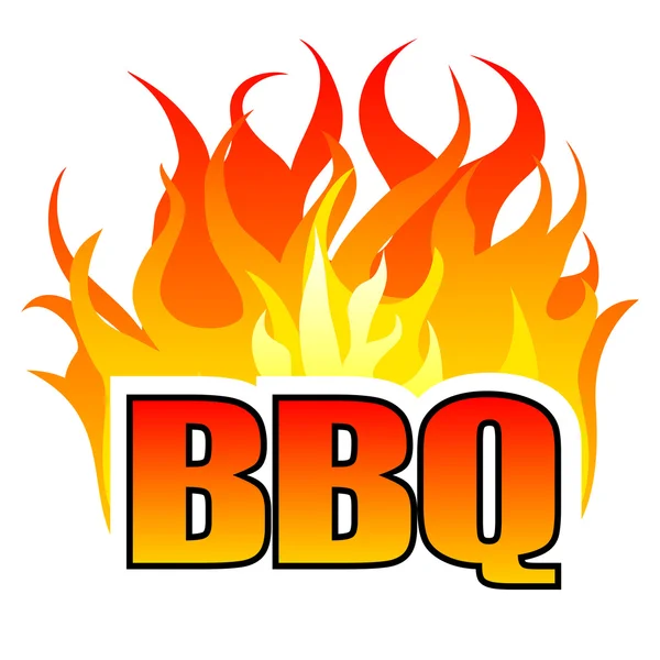 BBQ-ontwerpsjabloon — Stockvector