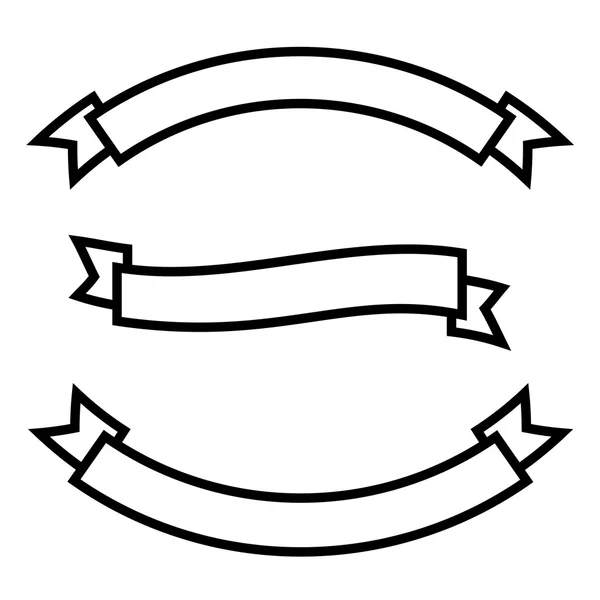 Набор лент — стоковый вектор