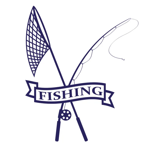 Logo de pêche — Image vectorielle