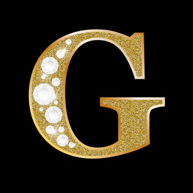 Altın ve elmas G harfi