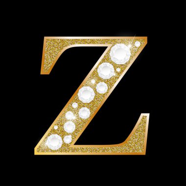 Altın ve elmas Z harfi