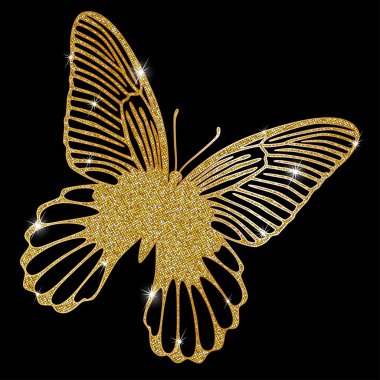 Altın dantel kelebek