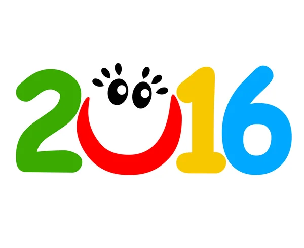 Felice anno nuovo 2016 — Vettoriale Stock