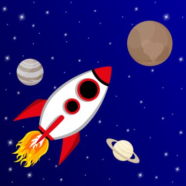 Plüton uçan karikatür roket