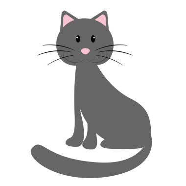 şirin kedi yavrusu, vektör çizim