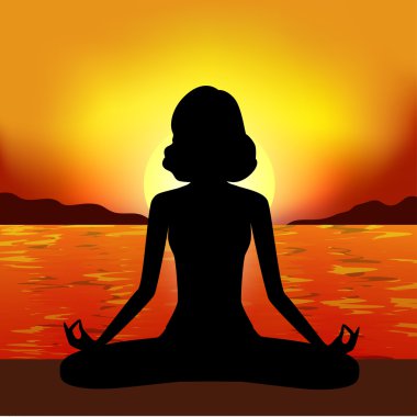 Yoga Çalışan Genç Kadın