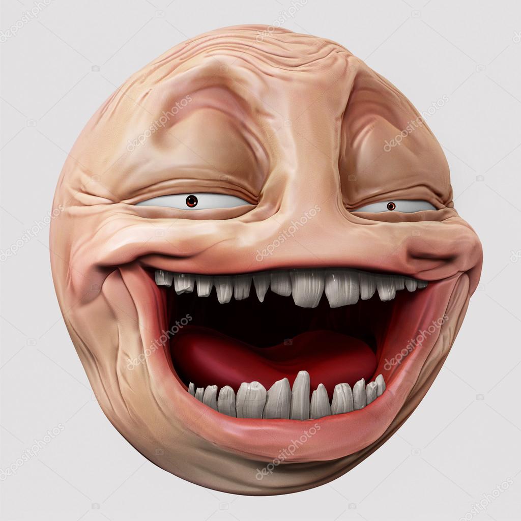 Internet Meme Why You No Rage Face 3d Illustration Stock Photo