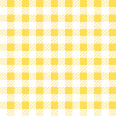 Beyaz Sarı Gingham Oduncu Bufalo ekoseli ve ekoseli desensiz. Kumaş, masa örtüsü, kıyafet, gömlek, elbise, kağıt, yatak örtüsü, yorgan, kumaş. Geometrik tasarım..