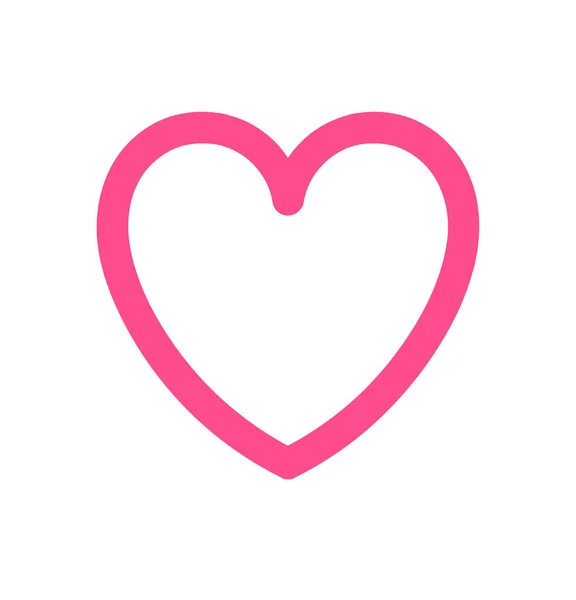 ピンクのシルエットハート型アウトラインアートステンシルドローイング 装飾だ 結婚式のアイコン バレンタインデーだ プロッターカット レーザー切断だ 私はあなたを愛しています 私はあなたを愛しています — ストックベクタ