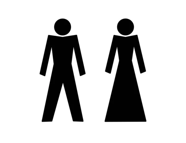 Mann Und Frau Avatar Icon Set Männliches Und Weibliches Geschlechterprofil — Stockvektor